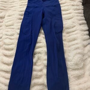 Royal Blue Full-Length Leggings with Stretchy Fit